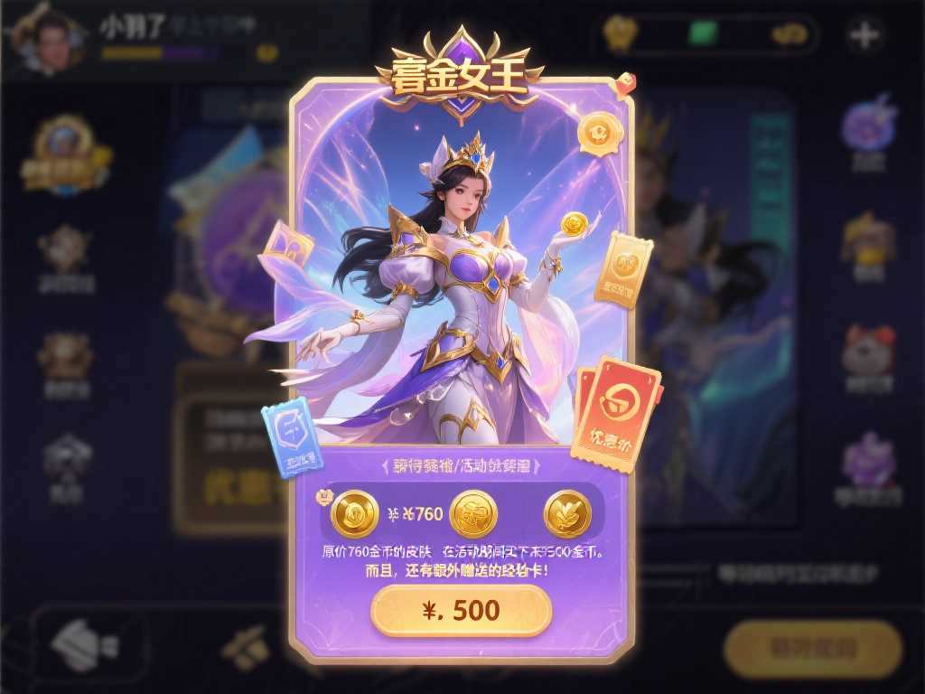 一位名为小羽的玩家近日分享了他获取赏金女王皮肤的经