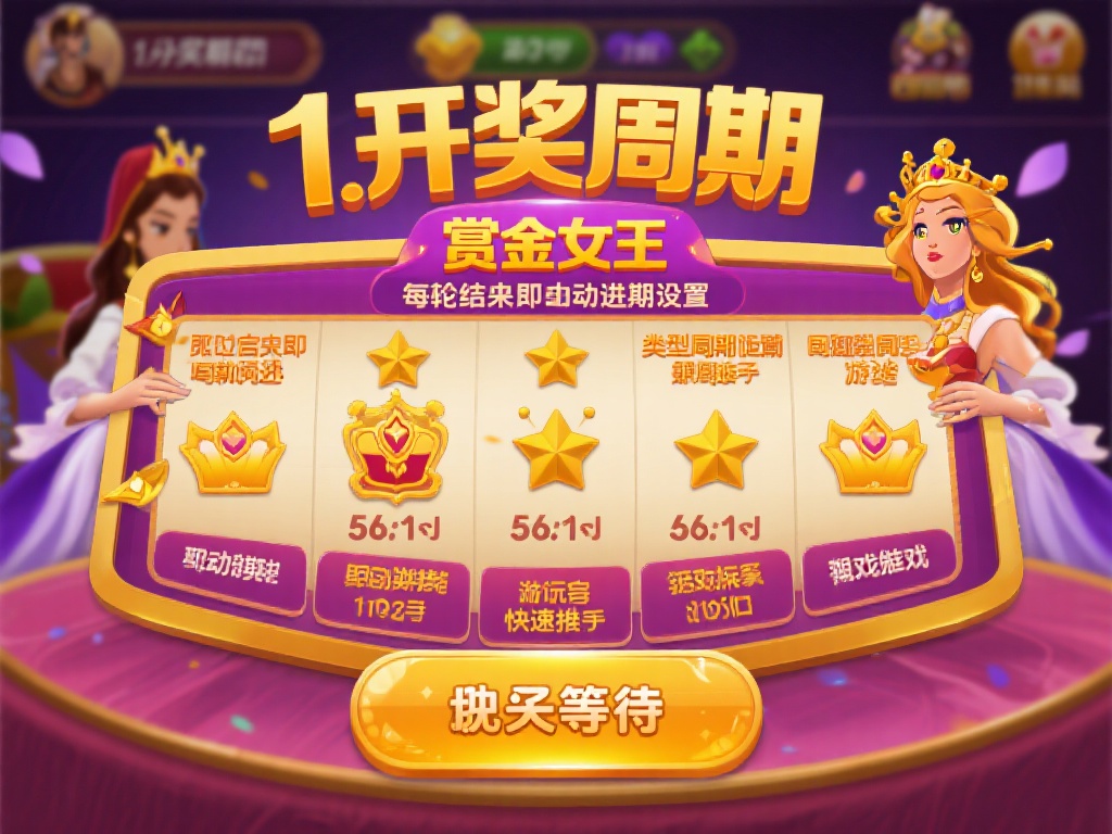 1.开奖周期：
赏金女王采用固定的开奖周期设置，