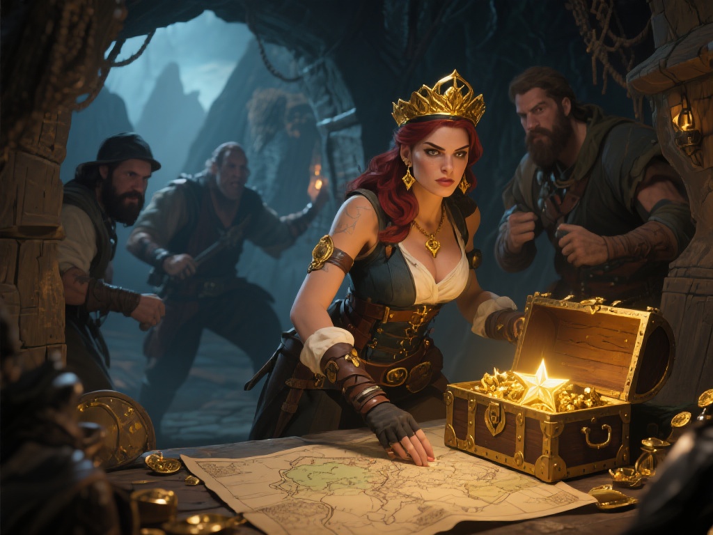 新蒲京赏金女王奇幻冒险与传奇故事 赏金女王并不是普通的冒险者,她在行动中注重计划性和